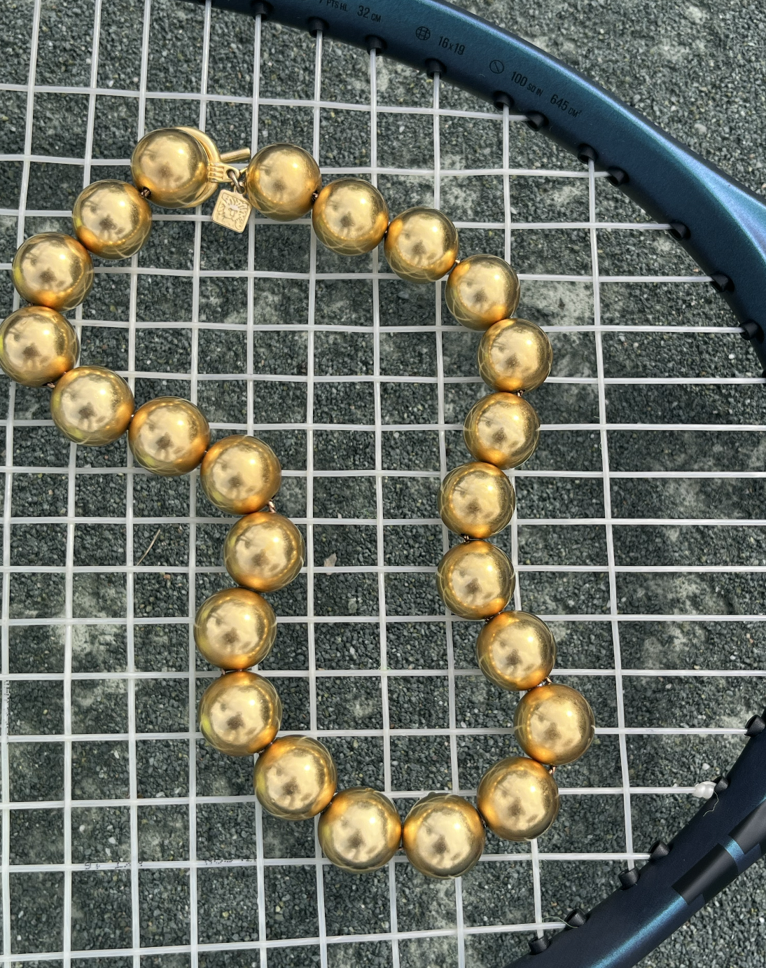 Anne Klein Matte Gold Ball Necklace