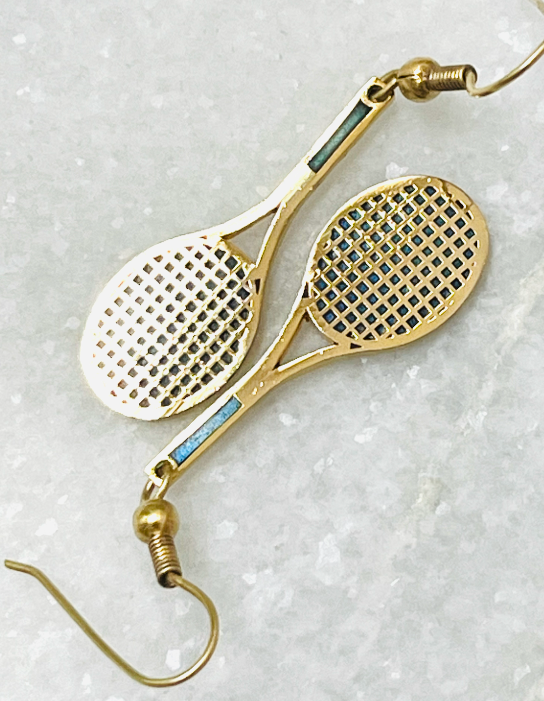 Tennis Racquet Dangle Earrings