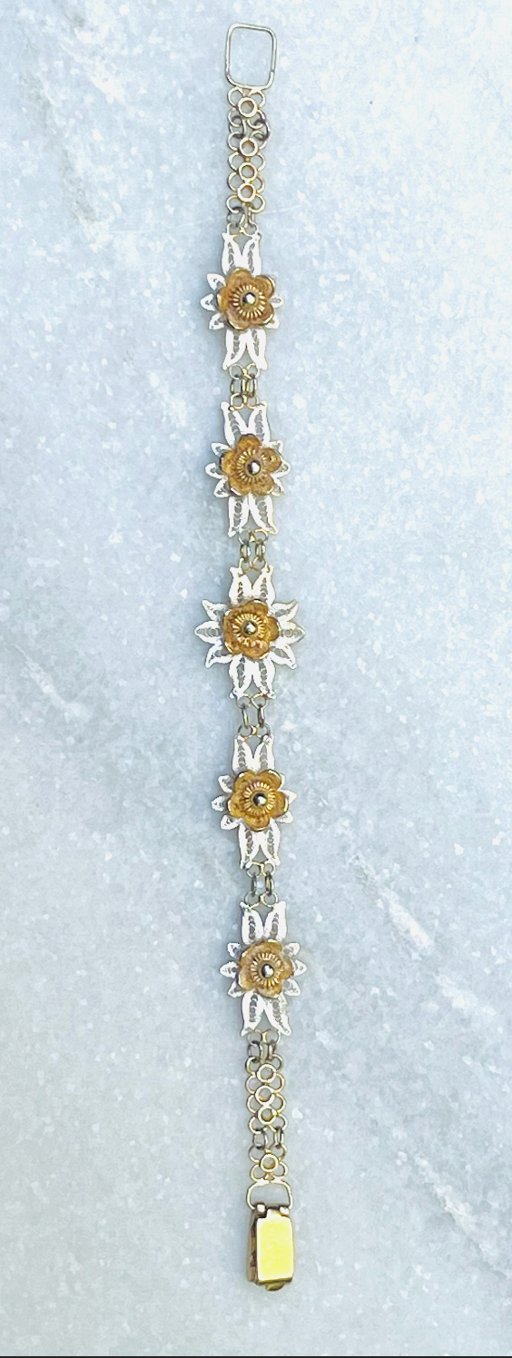 Sterling Filigree Edelweiss Bracelet