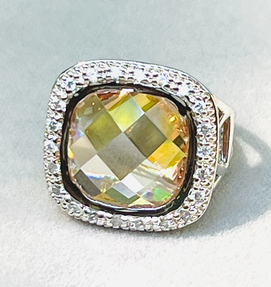 Sterling Autumn Sky Cocktail Ring