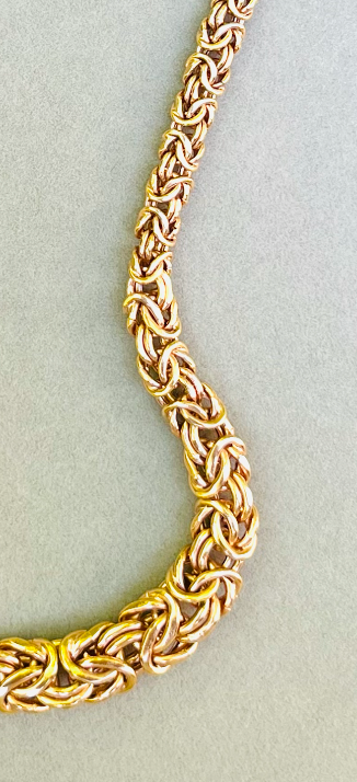 Milor Italy Bronze Byzantine Necklace