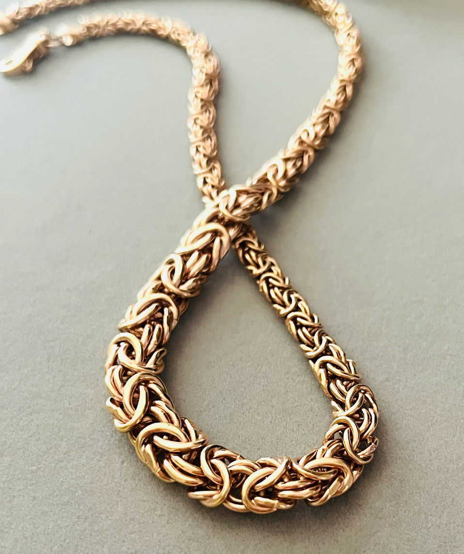 Milor Italy Bronze Byzantine Necklace