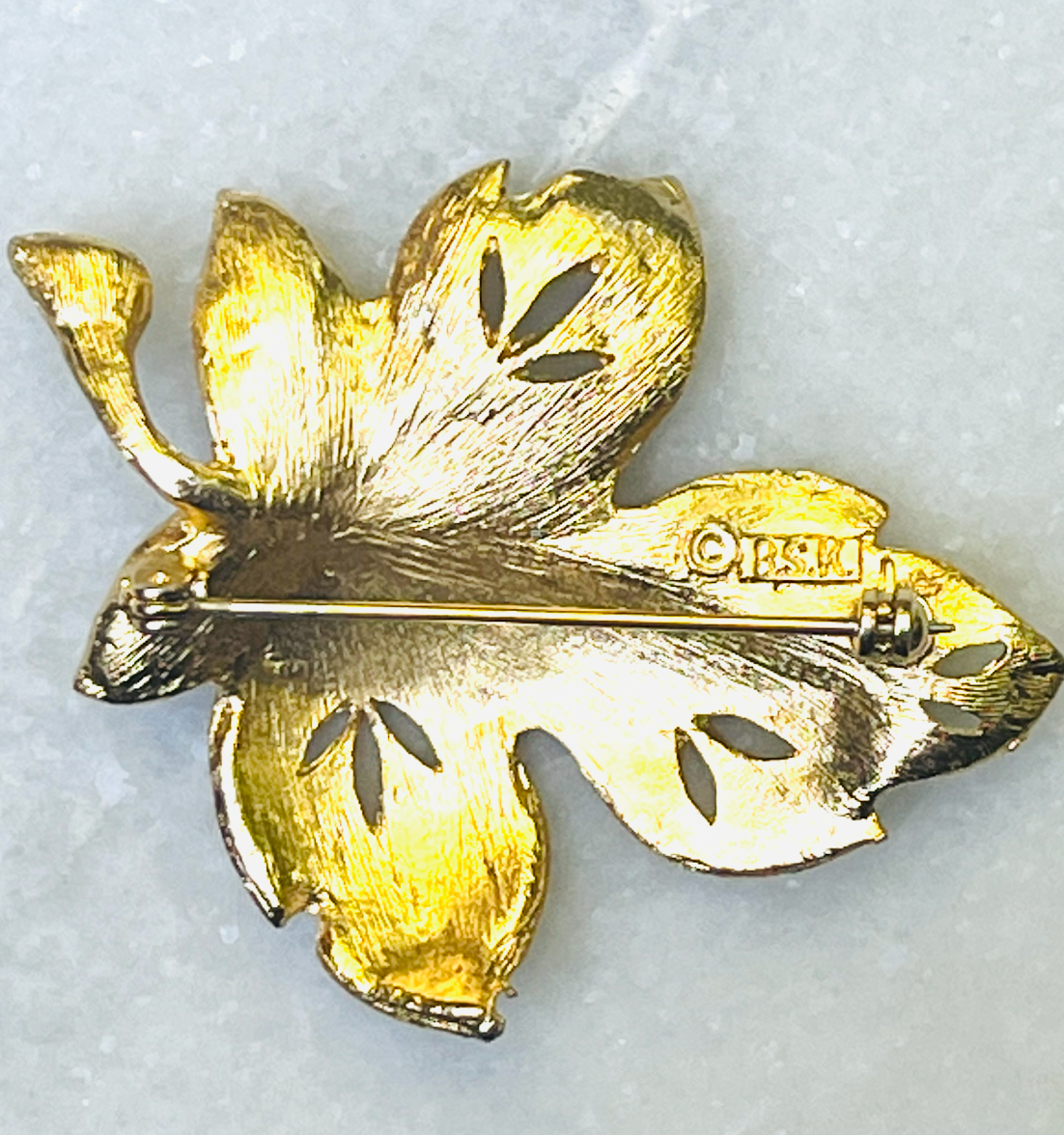 BSK Maple Leaf Brooch