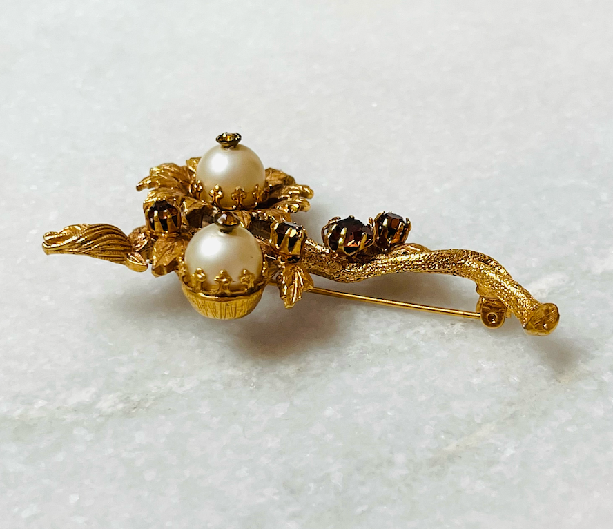 Flower Burst Brooch and Earring Set