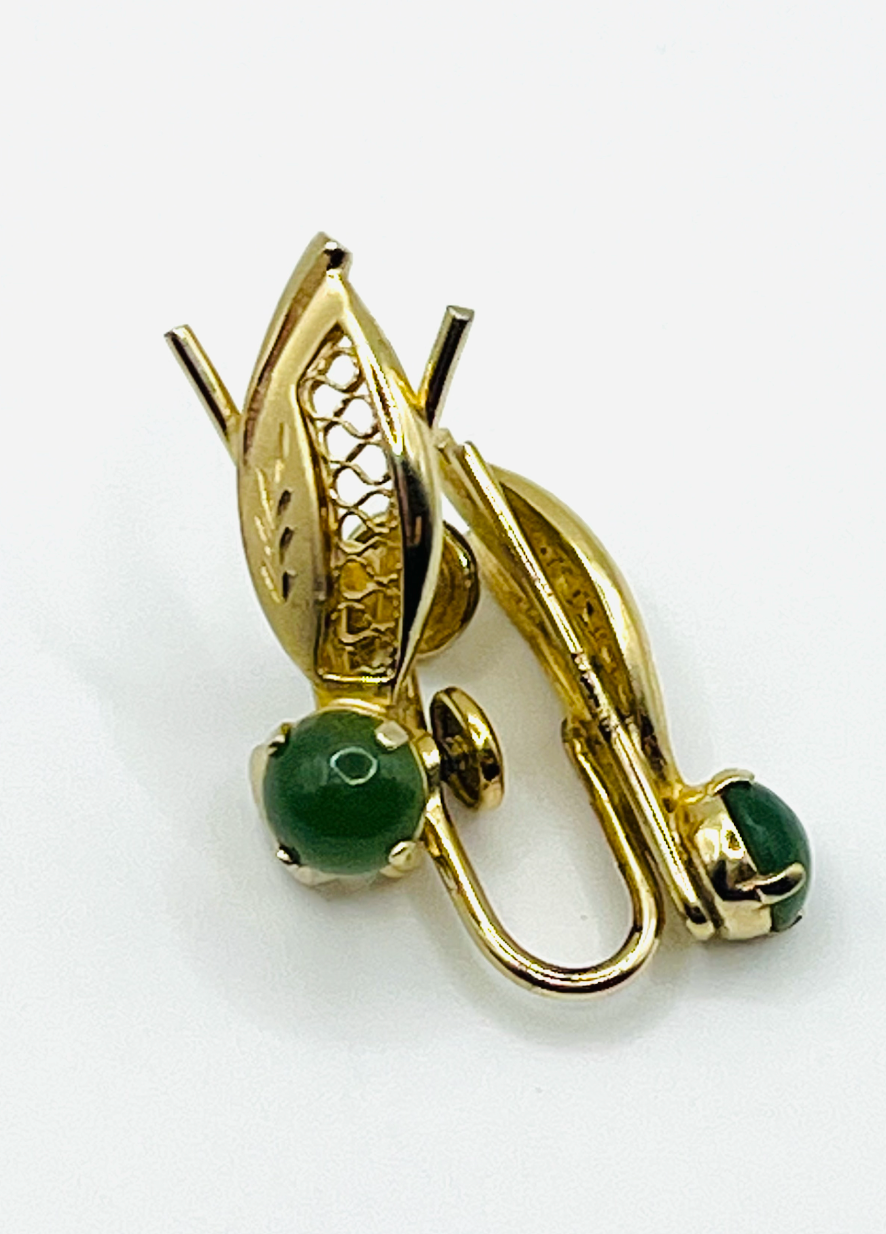 Gold Filled Green Tourmaline Earrings
