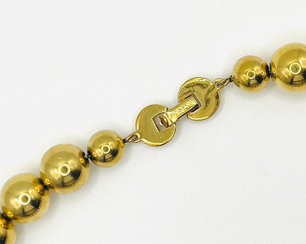 Monet Gold Bead Necklace