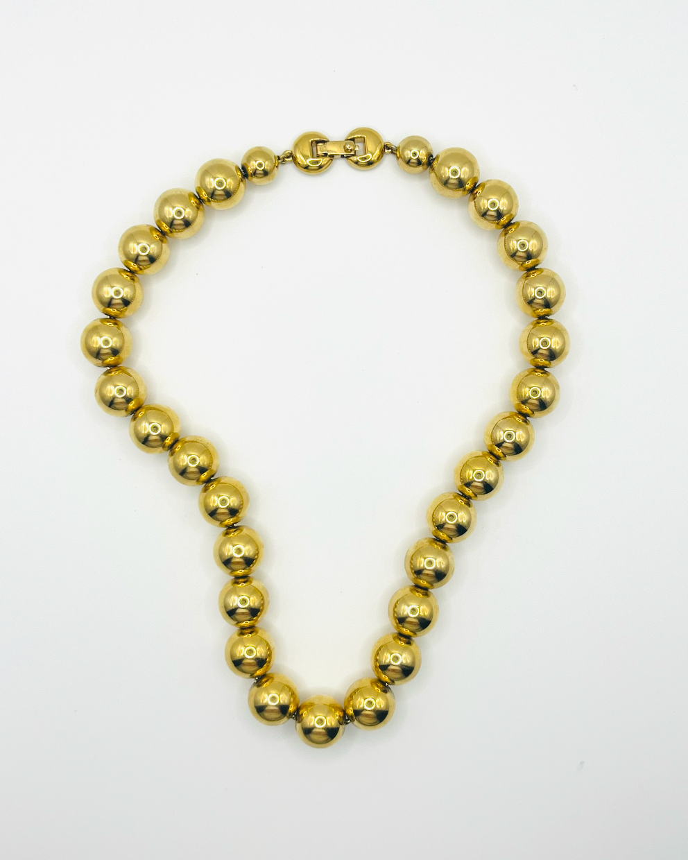 Monet Gold Bead Necklace