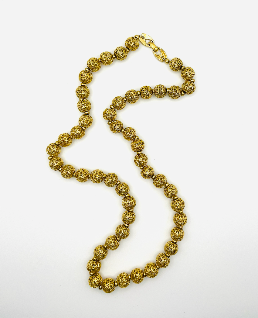 Monet Bal D'Or Matinee Length Necklace