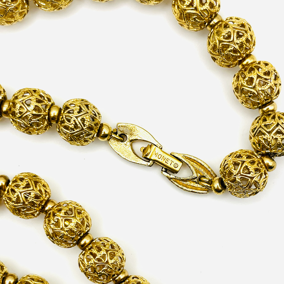 Monet Bal D'Or Matinee Length Necklace