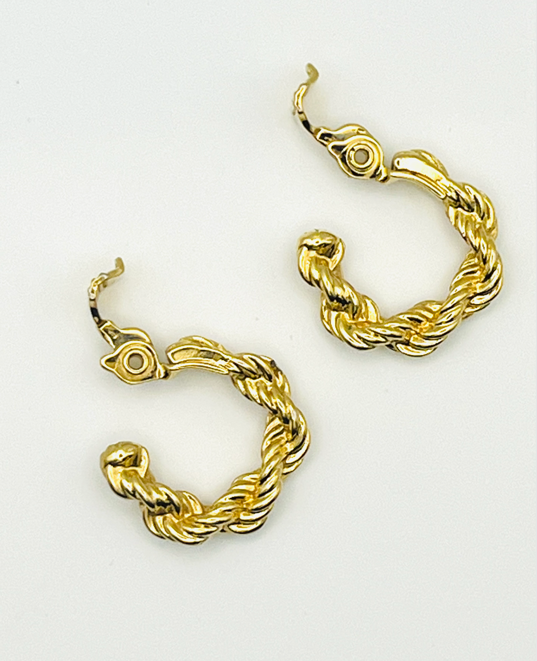 Monet Twisted Rope Clip Earrings