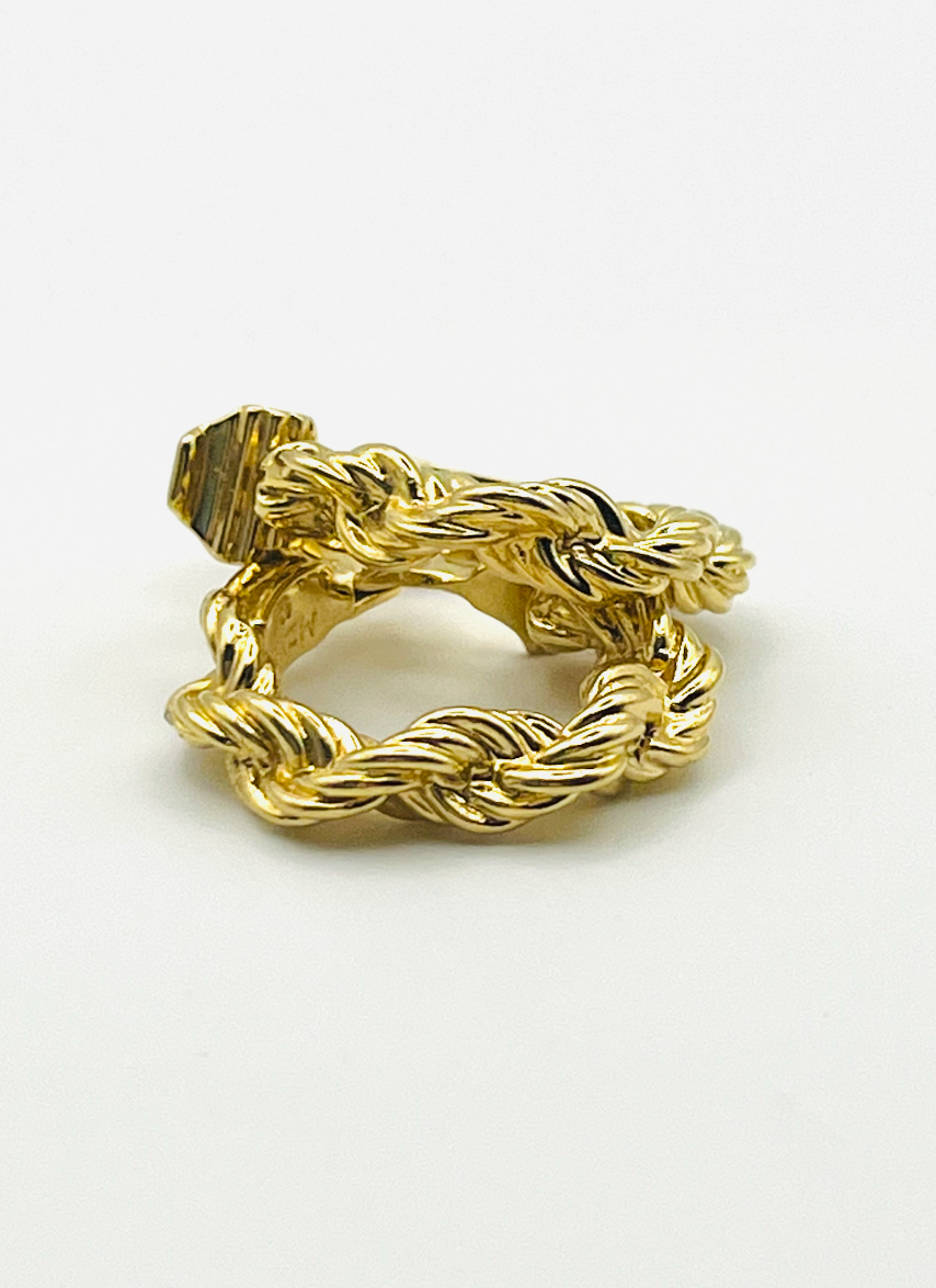Monet Twisted Rope Clip Earrings