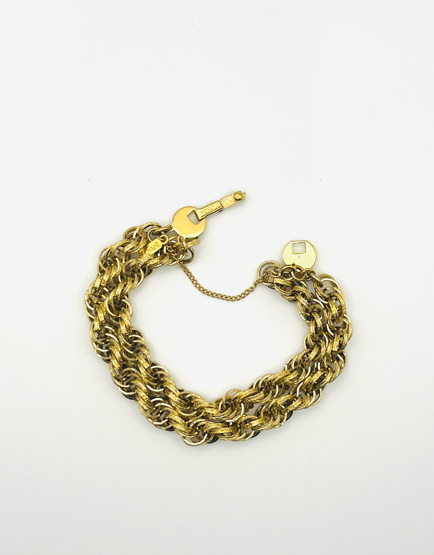 Monet Double Strand Rope Chain Bracelet