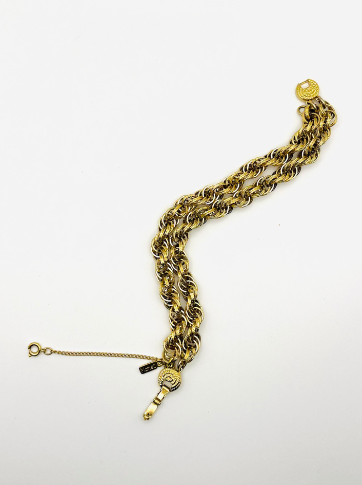 Monet Double Strand Rope Chain Bracelet