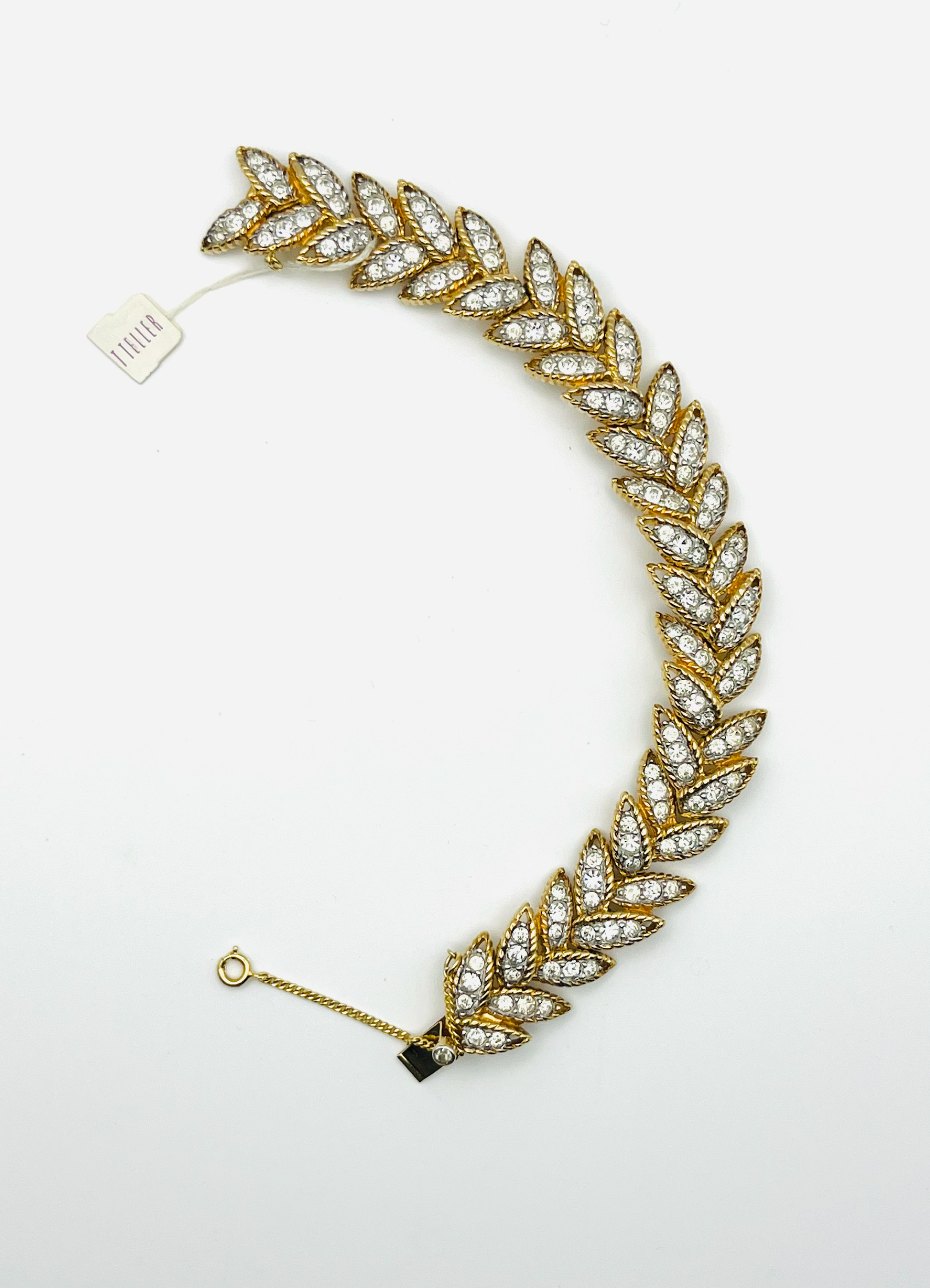 Joseph Mazer Crystal Laurel Bracelet