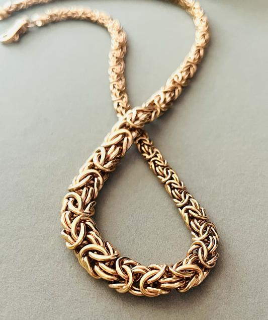 Milor Italy Bronze Byzantine Necklace