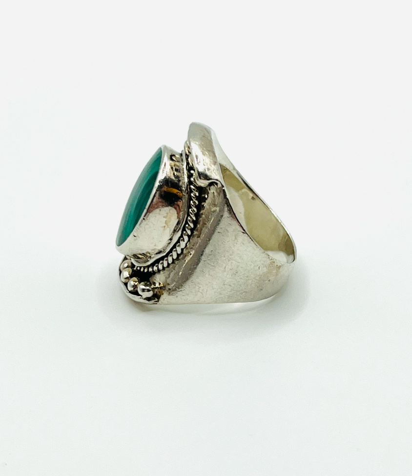 Sterling Malachite Ring