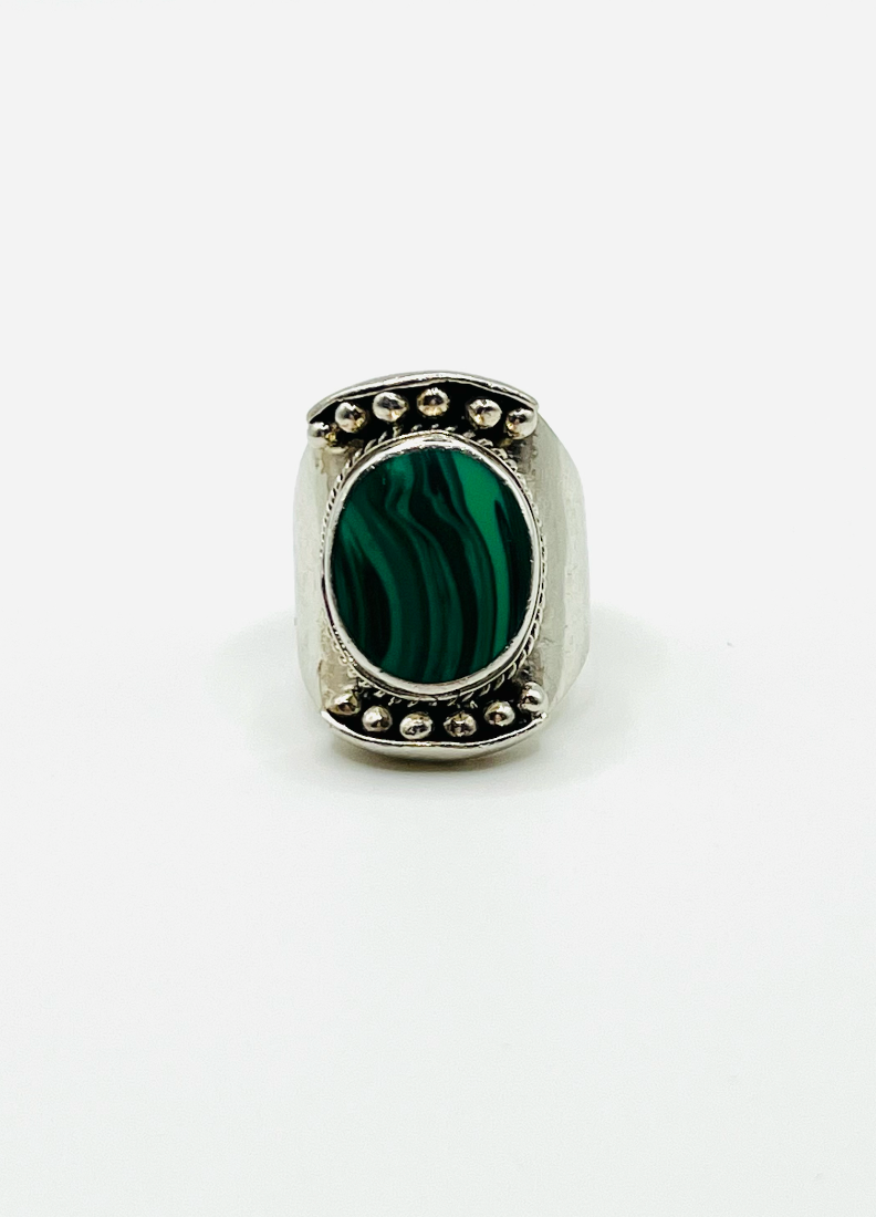Sterling Malachite Ring
