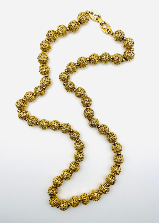 Monet Bal D'Or Matinee Length Necklace