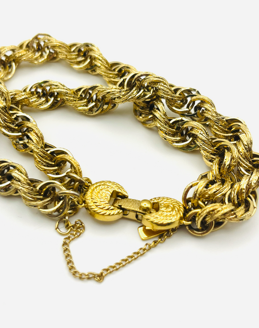 Monet Double Strand Rope Chain Bracelet