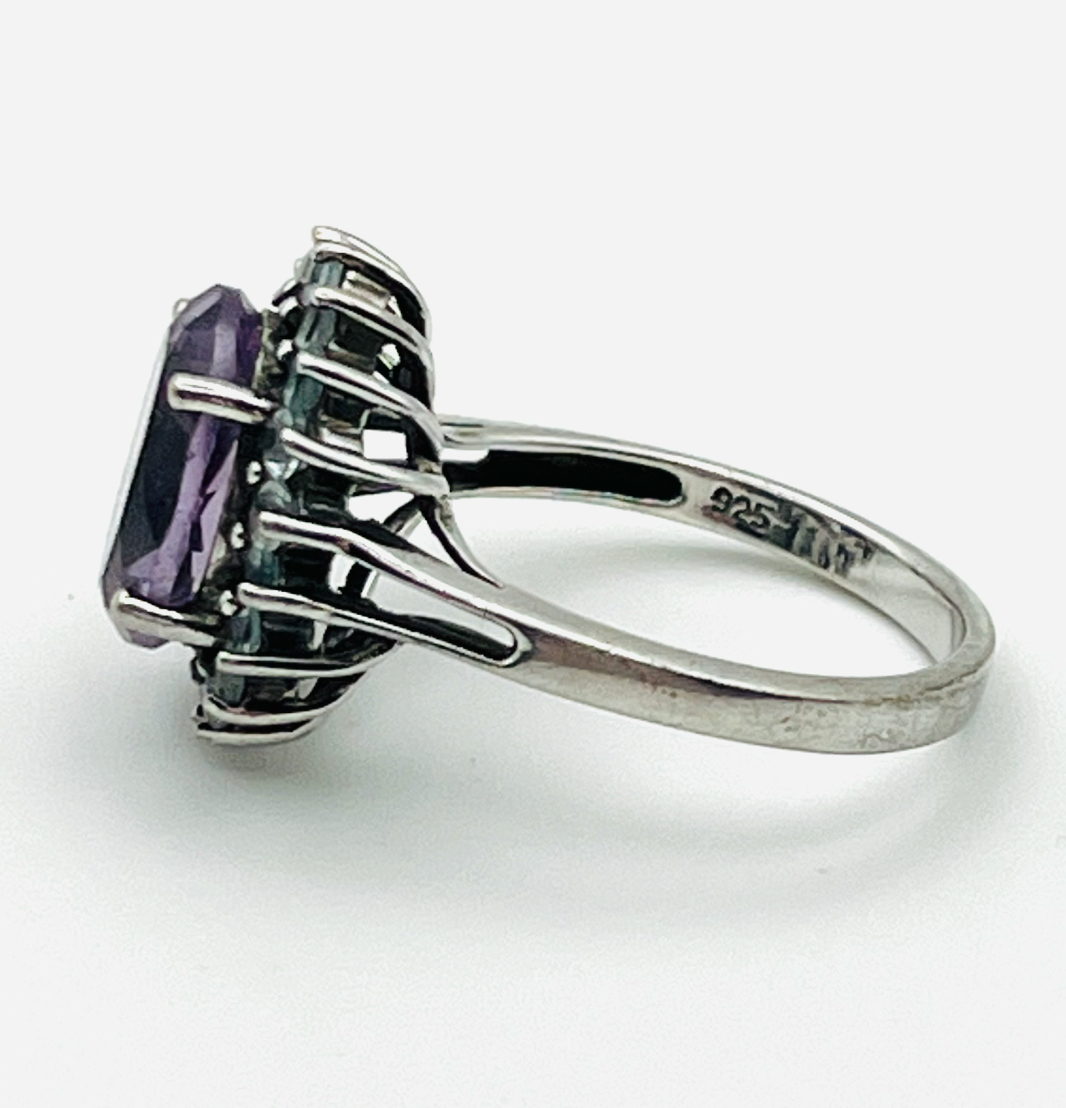 Sterling Amethyst & Topaz Ring
