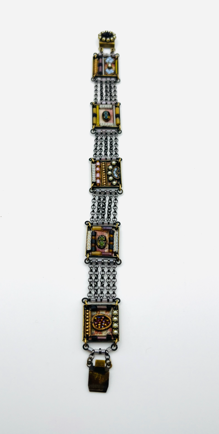 Ayala Bar Beaded Mosaic Panel Bracelet
