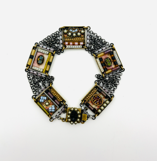 Ayala Bar Beaded Mosaic Panel Bracelet