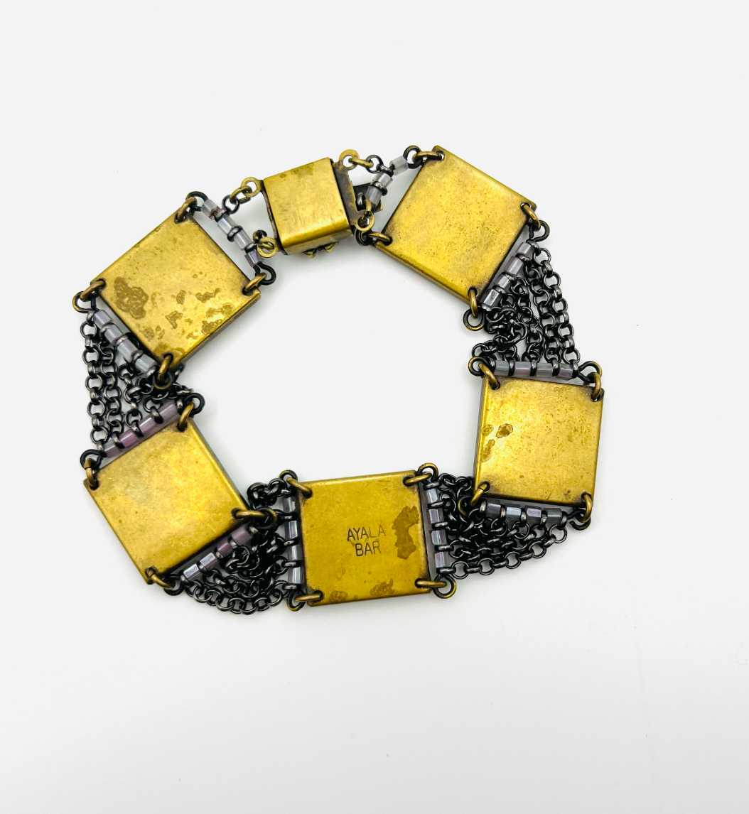 Ayala Bar Beaded Mosaic Panel Bracelet