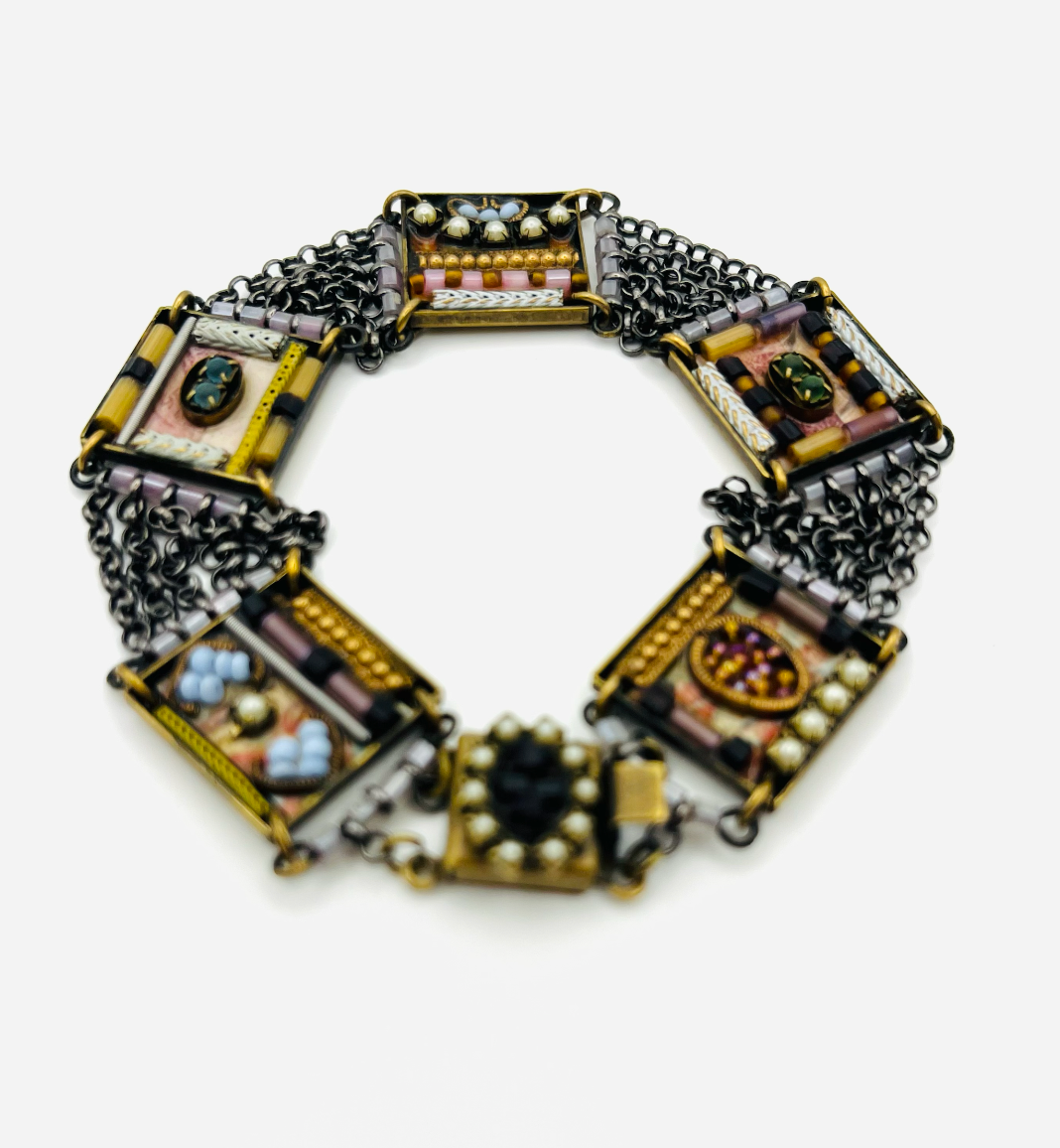 Ayala Bar Beaded Mosaic Panel Bracelet