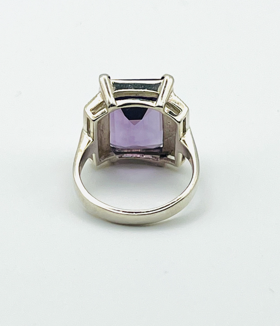 Sterling Amethyst Cocktail Ring