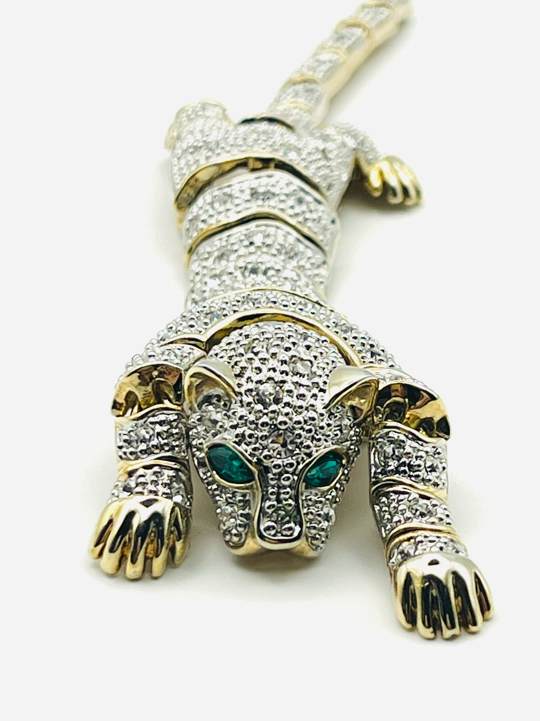 Articulated Panther Shoulder Brooch