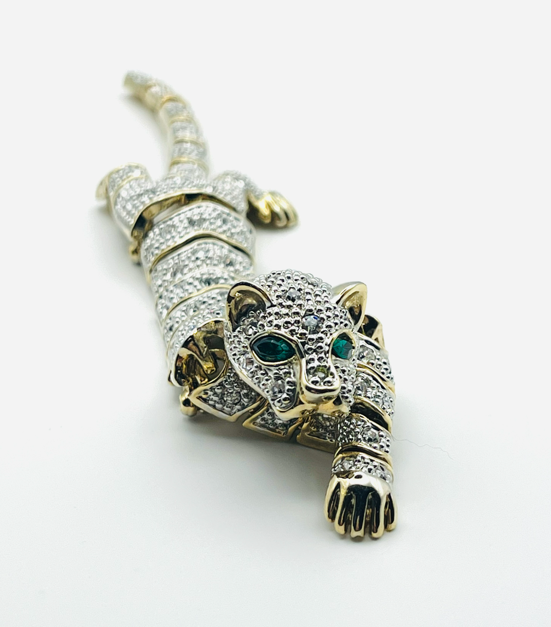 Articulated Panther Shoulder Brooch