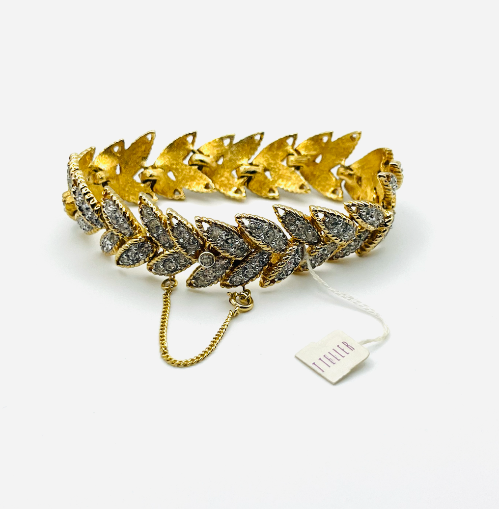 Joseph Mazer Crystal Laurel Bracelet