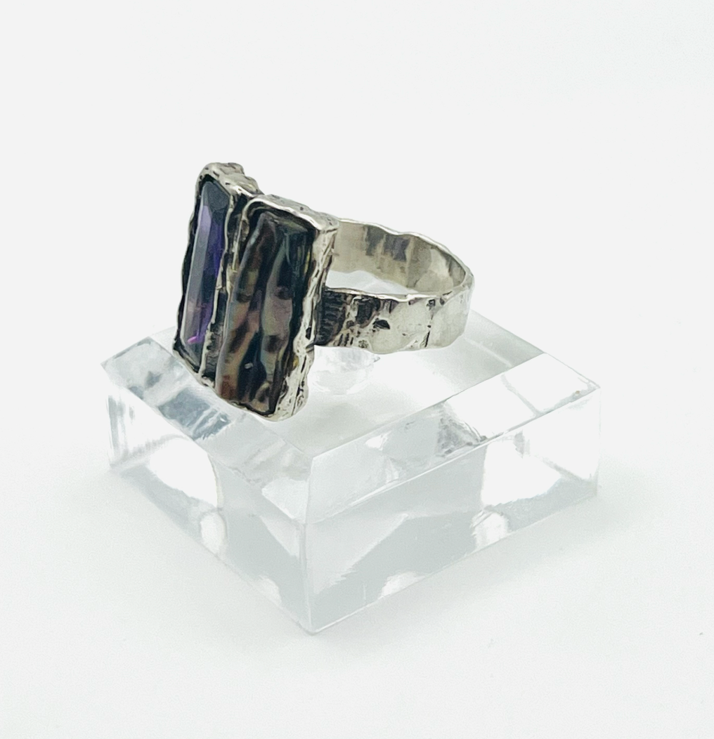 Ascopa Double Baguette Ring