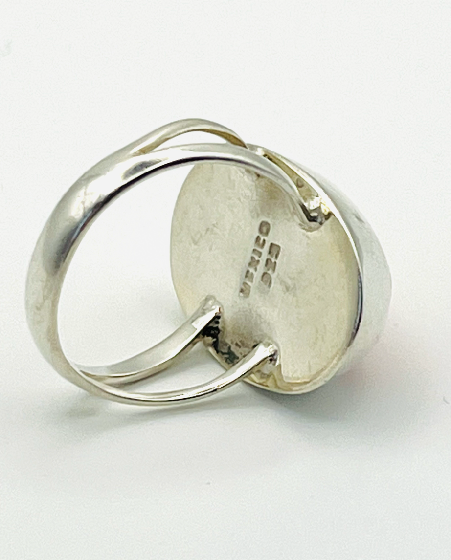 Sterling Coral Ring