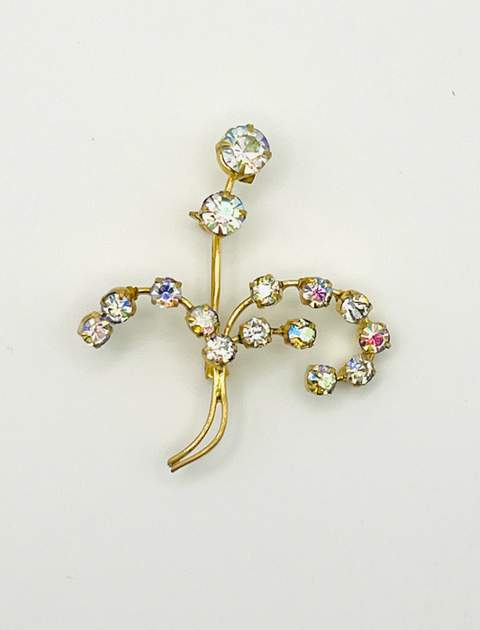 Austrian Swaying Crystal Brooch