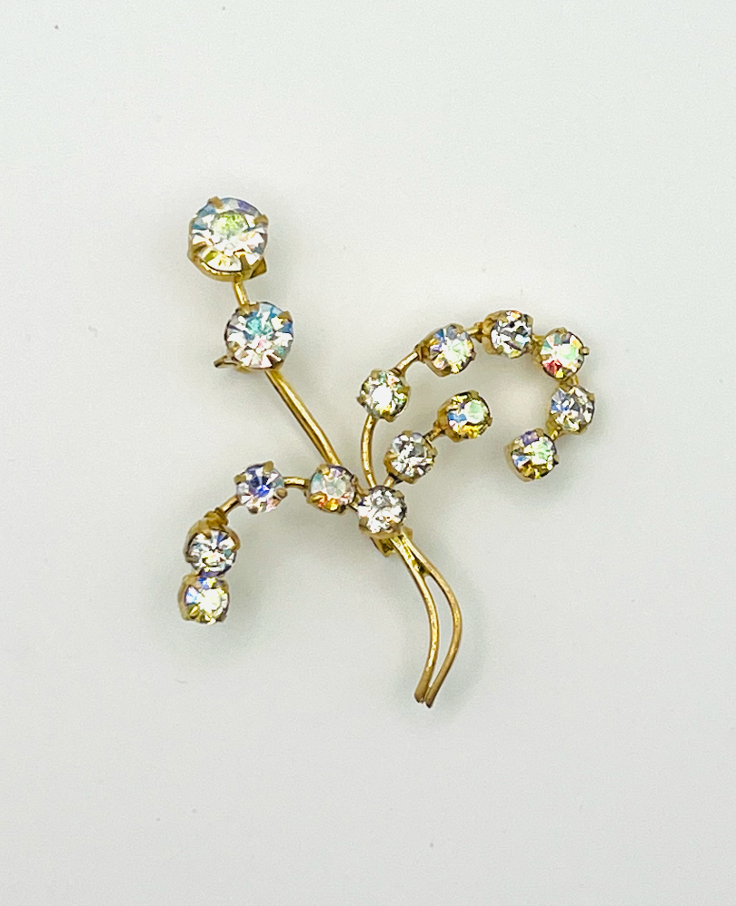 Austrian Swaying Crystal Brooch