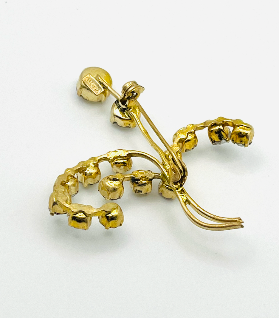 Austrian Swaying Crystal Brooch